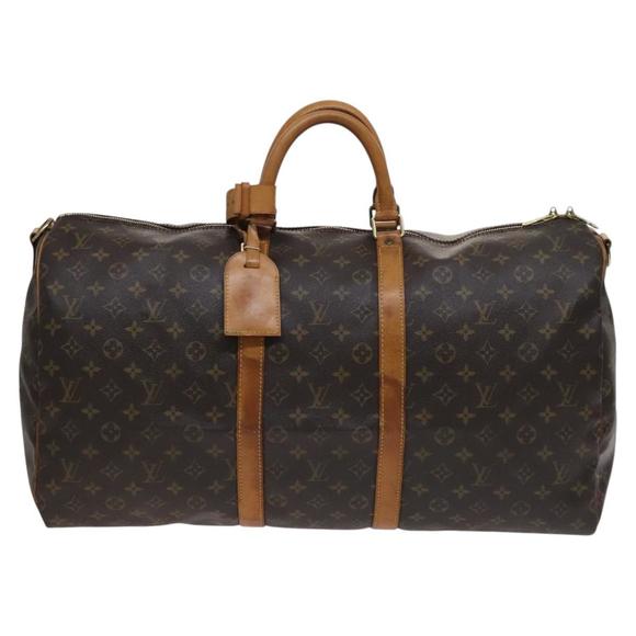 LOUIS VUITTON Monogram Keepall Bandouliere 55 Boston Bag M41414 LV Auth 113224 - Picture 2 of 16